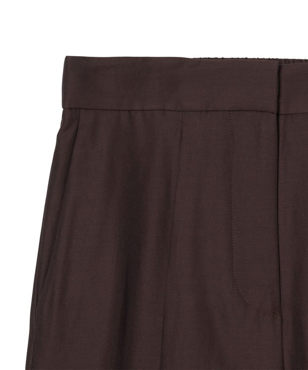 JOSEPH ソフトコットンシルク　ワイドトラウザーズ Ebony