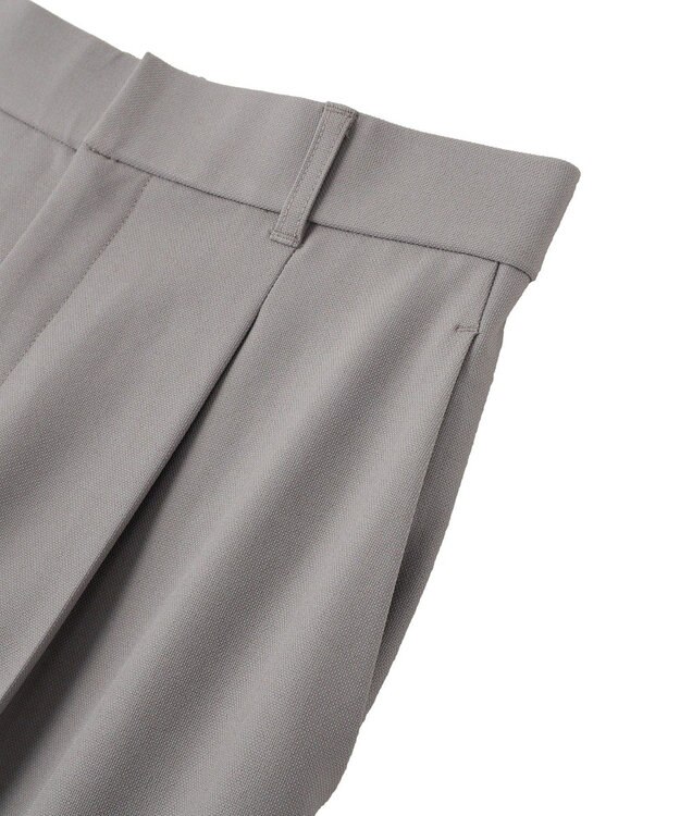 Green Parks きれシルストレートワイドパンツ Gray