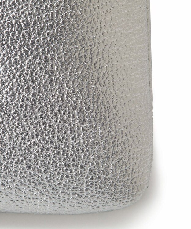 TOPKAPI 【TOPKAPI】シュリンクレザー パール チェーン ショルダー バッグ / スマホショルダー シルバー