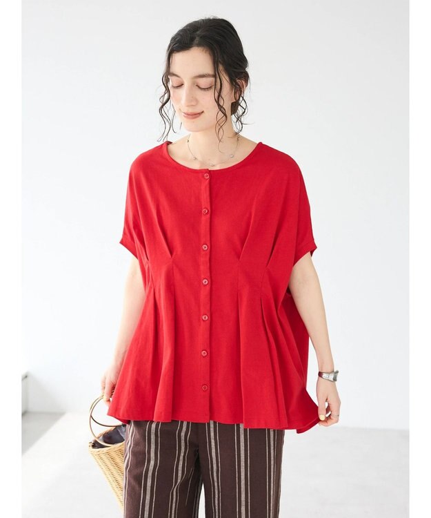 CRAFT STANDARD BOUTIQUE 前後2WAYタックプルオーバー Red