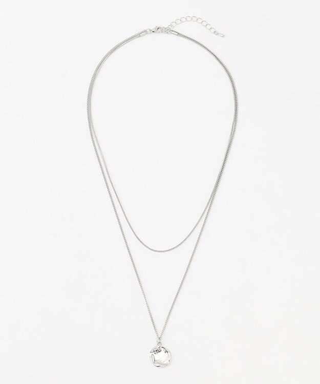 ANY ２連メタルモチーフネックレス シルバー