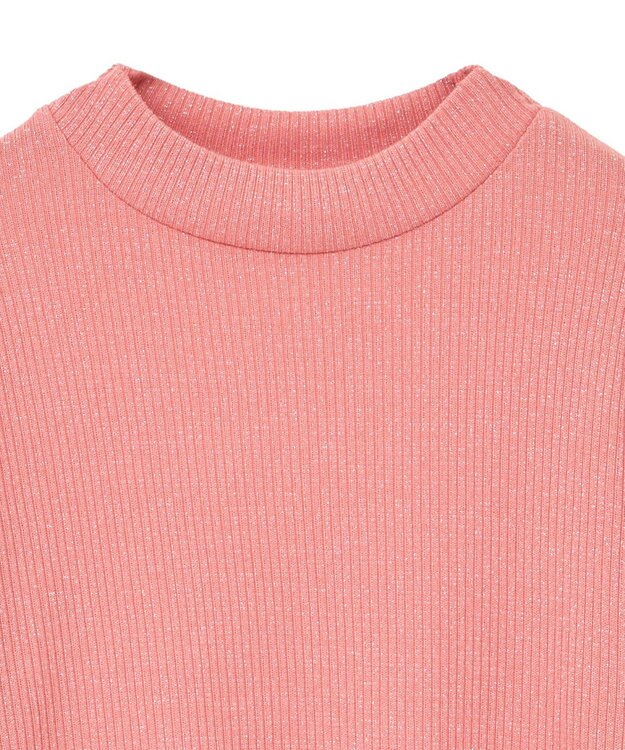 Green Parks ｉｎ　ラメリブハイネックプルオーバー Orange