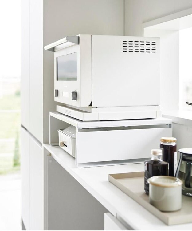 tower オーブンレンジラック タワー ホワイト ホワイト