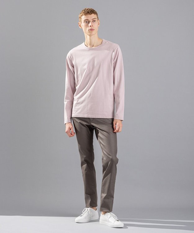 JOSEPH HOMME スビンソフトジャージー　クルーネック長袖Ｔシャツ ローズ系
