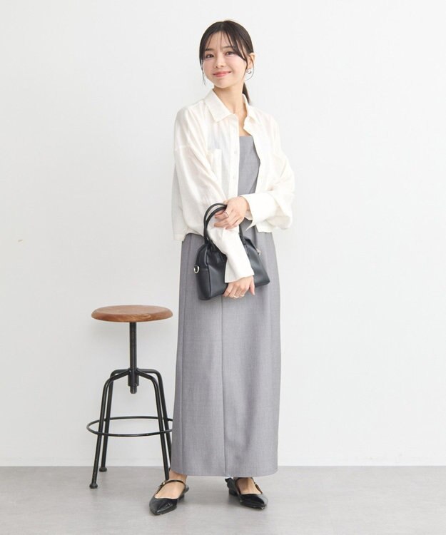 earth music&ecology Ｗポケットショートシャツ Off White