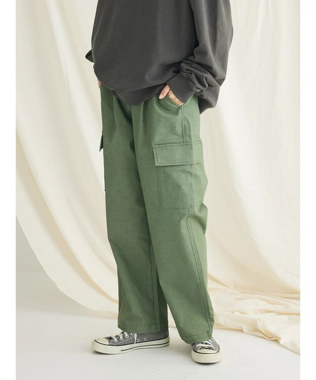 CRAFT STANDARD BOUTIQUE ストレッチカーゴパンツ Khaki