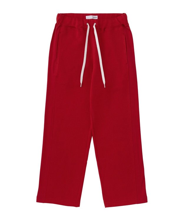 HAAG スマイルコットン SIDE RIB SWEAT PANTS スウェットパンツ レッド