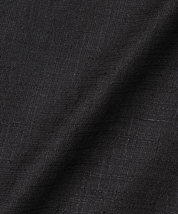 23区 S 【洗える】トリアセスラブストレッチ ワイド パンツ ブラック系