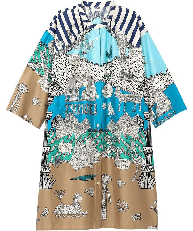 ツモリチサト ワンピース 8分袖 ルームウェア レディース UNX574 /ワコール / tsumori chisato SLEEP |  ファッション通販 【公式通販】オンワード・クローゼット