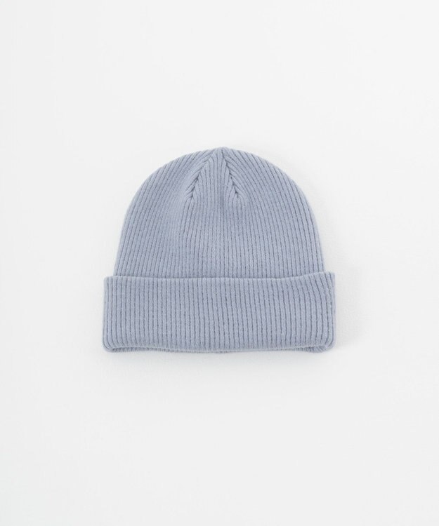 MOONBAT 【洗える】伸縮性に優れたストレスフリー ニット帽 ゆったり サックスブルー