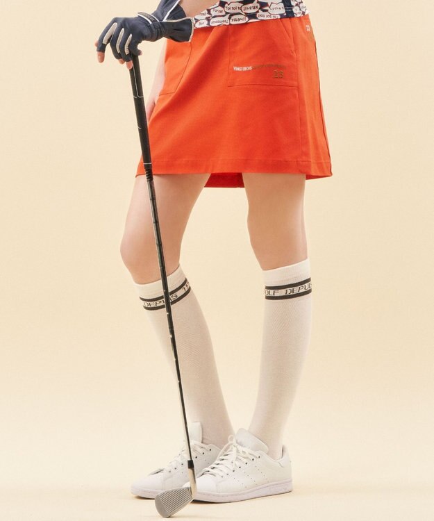 23区GOLF 【WOMEN】【ストレッチ】アポロックスカート オレンジ系
