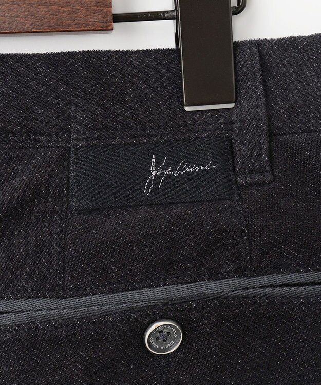 JOSEPH ABBOUD 【ウエストも伸びる！/2WAYストレッチ/暖かい/オーガニック】オーガニックコットン ウオーム パンツ ブラック系