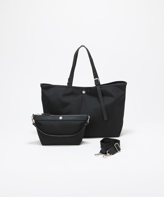 TOPKAPI 【Breath TOPKAPI】撥水 2way A4 トートバッグ / ミニポーチセット ブラック