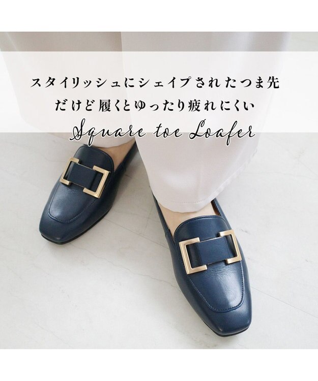 Pointer 日本製 国産牛革ローファー ダークネイビー