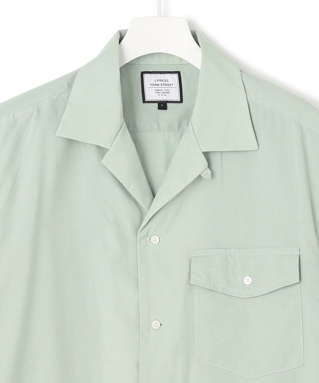 J.PRESS YORK STREET 【UNISEX】オープンカラーシャツ ライトグリーン系