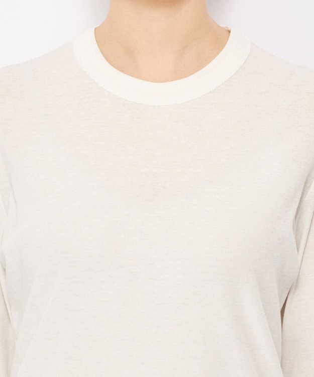 uncrave シアー クルーネックカットソー ホワイト