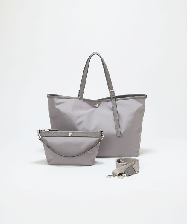 TOPKAPI 【Breath TOPKAPI】撥水 2way A4 トートバッグ / ミニポーチセット グレー