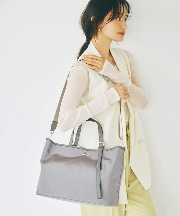TOPKAPI 【Breath TOPKAPI】撥水 2way A4 トートバッグ / ミニポーチセット グレー