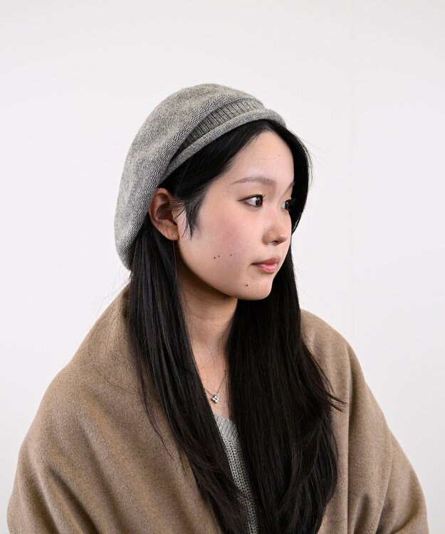 ATRENA 【日本製】カシミヤシルクベレー グレー