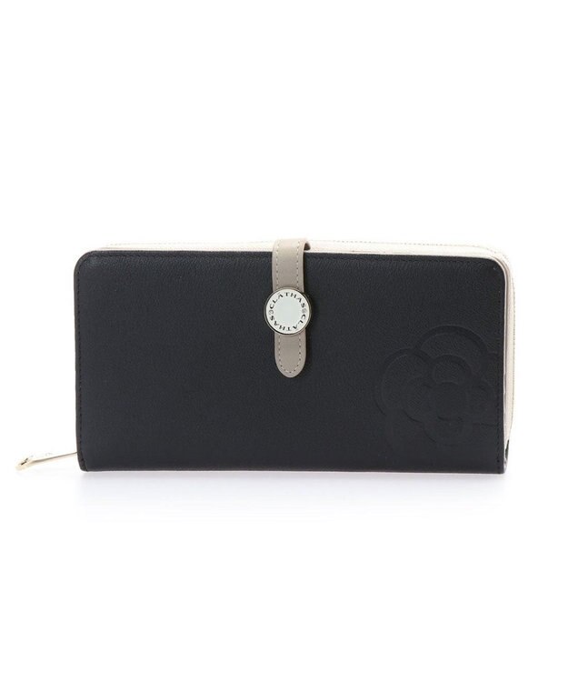 CLATHAS ブラン ラウンドファスナー長財布 ブラック