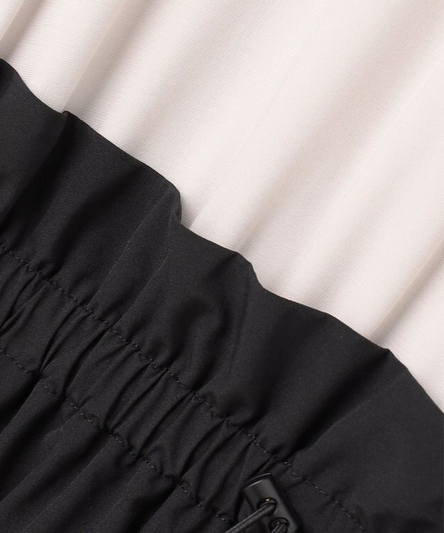 UNFILO BEAUTY FORM-T コンビワンピース グレージュ×ブラック