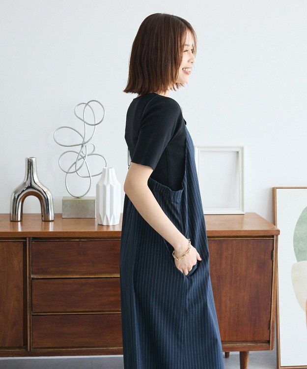 Green Parks Ｖネックキャミワンピース Navy