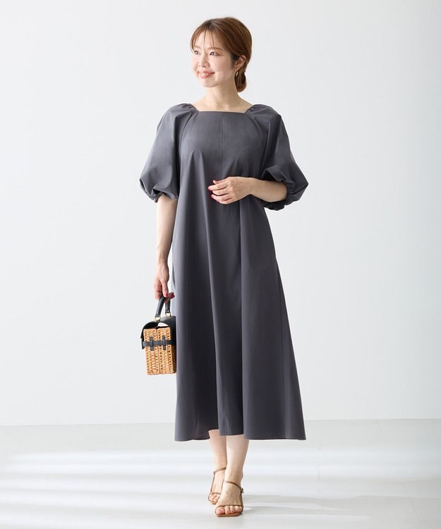 UNFILO FINE MOVE 2WAYワンピース チャコール