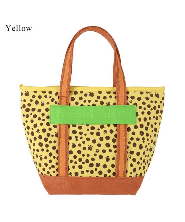 tsumori chisato CARRY コットンポルカドット ハンドバッグ Sサイズ イエロー