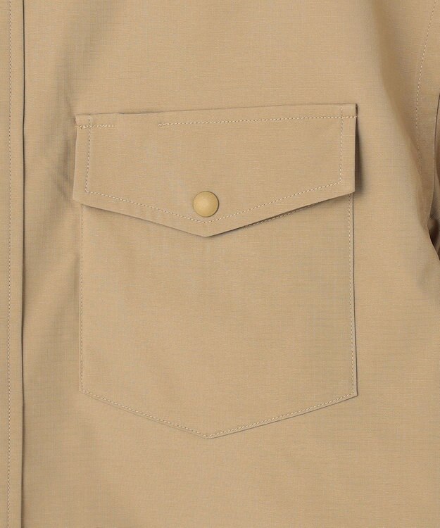 J.PRESS YORK STREET 【UNISEX】リップストップ半袖シャツ ベージュ系