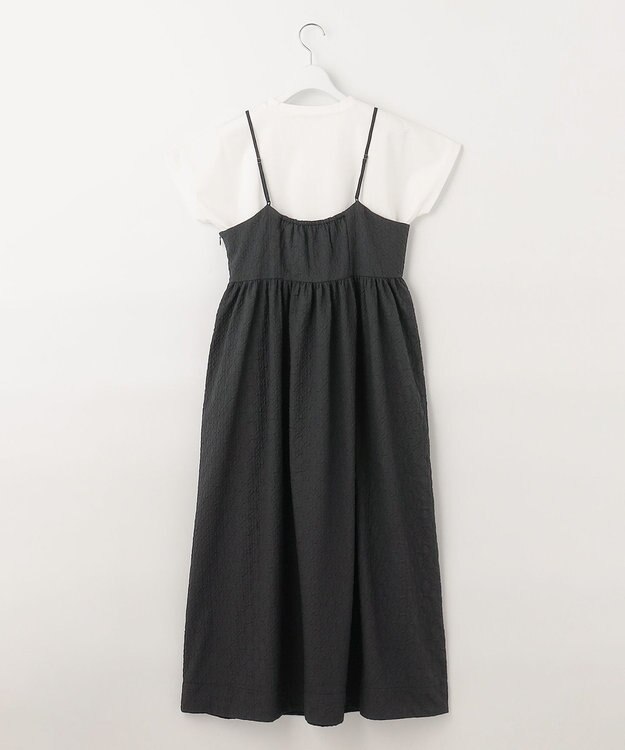 UNFILO 【STORYコラボ】キャミワンピ＆Tシャツ セット ブラック×オフ