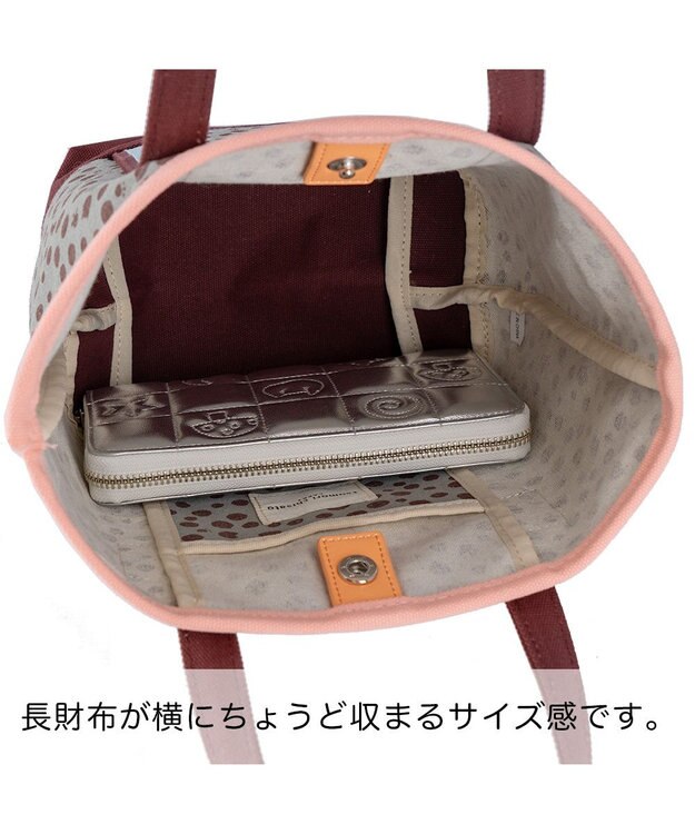 tsumori chisato CARRY コットンポルカドット ハンドバッグ Sサイズ ブラウン