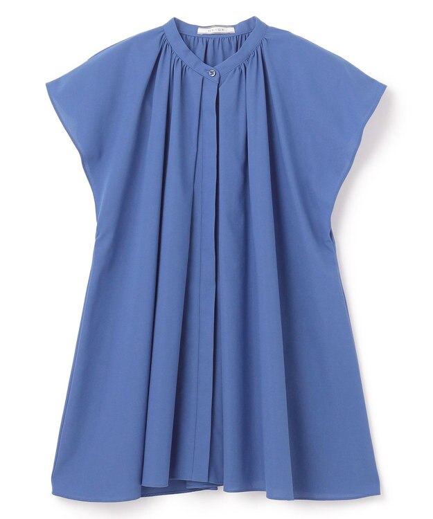 BEIGE， LUCILLE / バンドカラーブラウス Blue