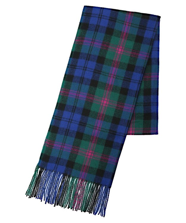 Green Parks カラーチェックストール Blue