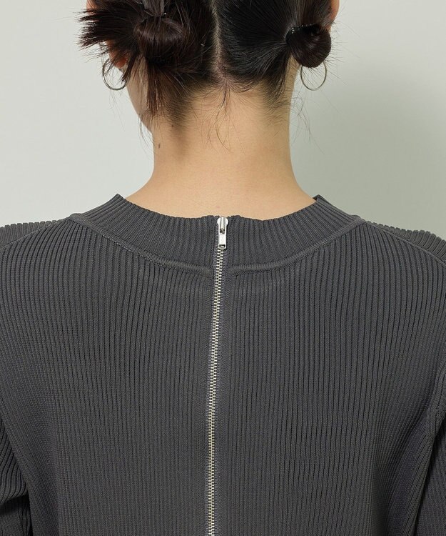 Green Parks ・ＥＬＥＮＣＡＲＥ　ＤＵＥ　ハイブリットハイネックニット Charcoal Gray