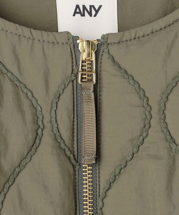 ANY L モールキルトブルゾン カーキ