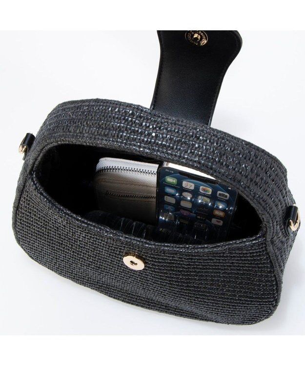 UNBILLION カシュカシュ cachecache /　ポリプロピレン2wayホーボーバッグ ブラック