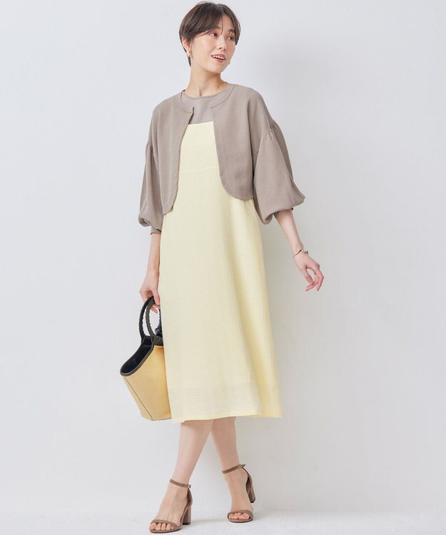 組曲 ドルマンボレロ カーディガン トープ系