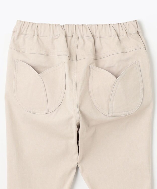 ANY KIDS フリル カプリ パンツ ベージュ