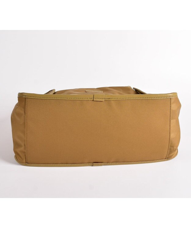 Y'SACCS ヒートエンボス ポルカドットトート Mサイズ キャメル