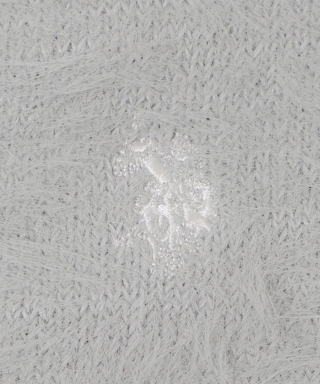 WEGO 【25年秋冬新作/WEB限定】別注USPOLOシャギーニットカーデ ブルー