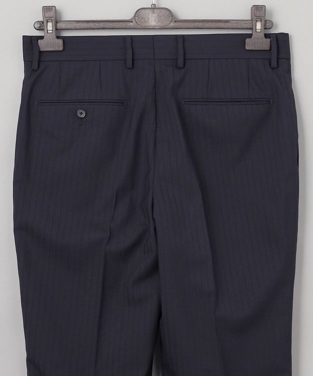 GOTAIRIKU 【御幸毛織】 WOOL×SOLOTEX ストレッチスーツ（平織/ネイビー） ネイビー系1