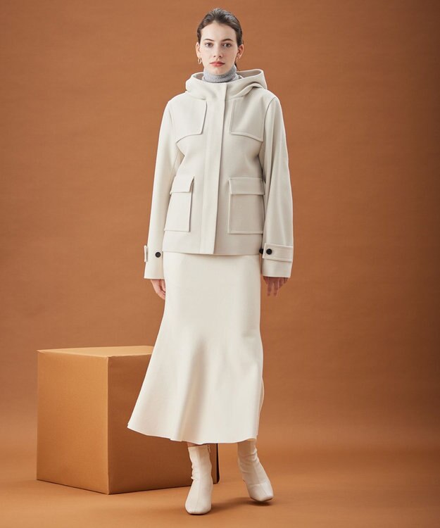 BEIGE， 【S-size】CHABANAIS / フーデットコート Ecru