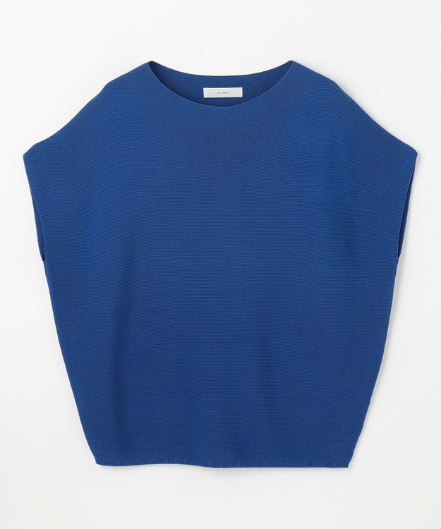 ANY L 【新色追加/14色展開】アクリルガーターフレンチスリーブニット ロイヤルブルー