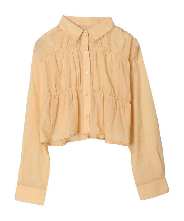 earth music&ecology シャーリングシャツ Pink Orange