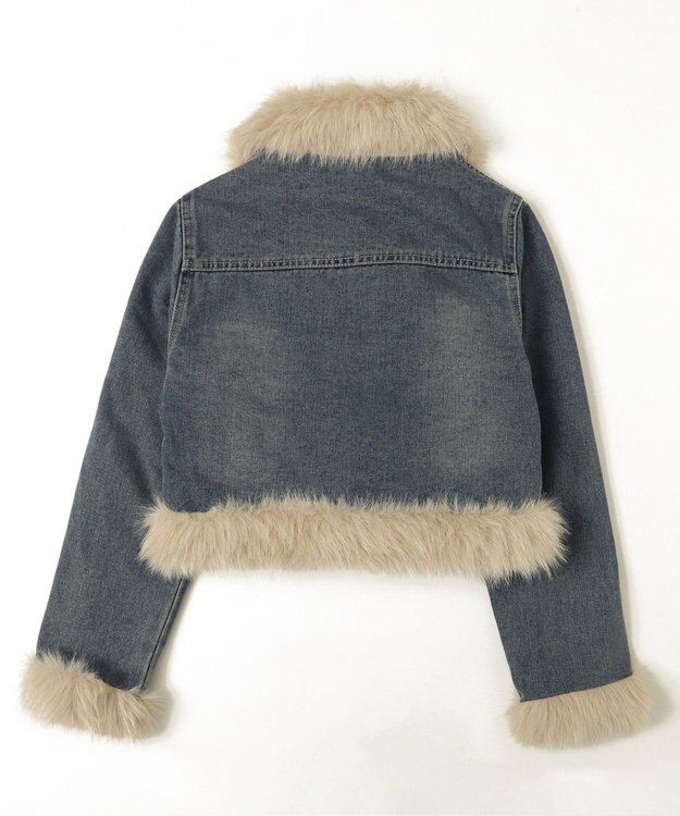 WEGO マルチポケットファーJKT デニムインディゴ