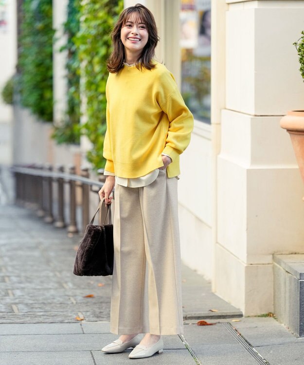 ANY SIS 【23.0~24.0cm】エナメルローファーパンプス ライトベージュ