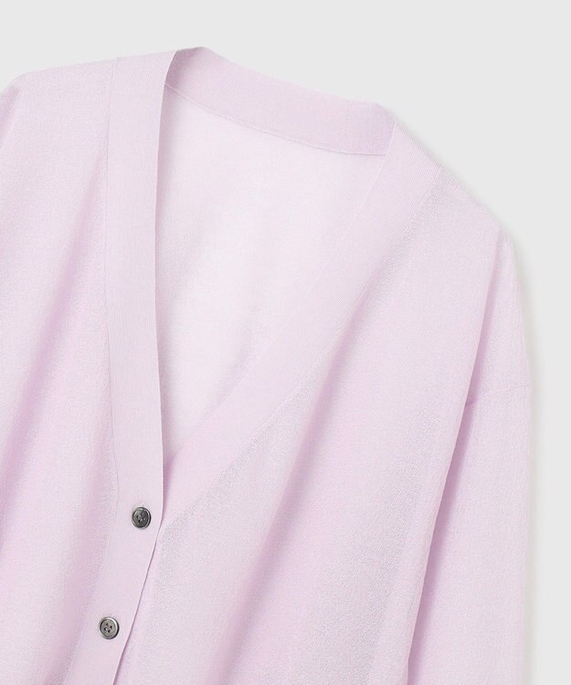 GRACE CONTINENTAL シアージョーゼットカーディガン ラベンダー