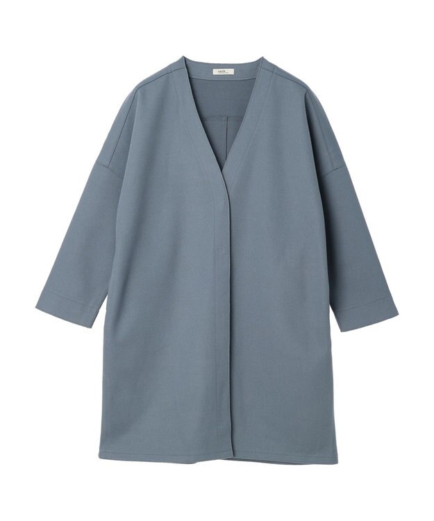 earth music&ecology 圧縮風ポンチコーディガン Sax