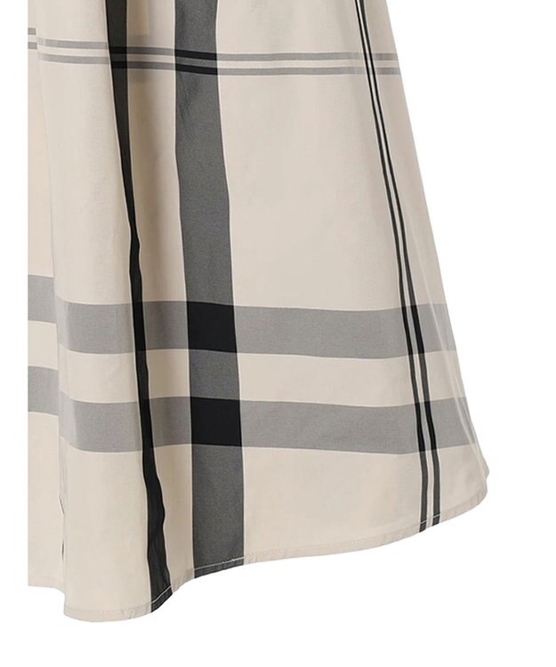 AMERICAN HOLIC チェックメモリーフレアスカート Check Ivory