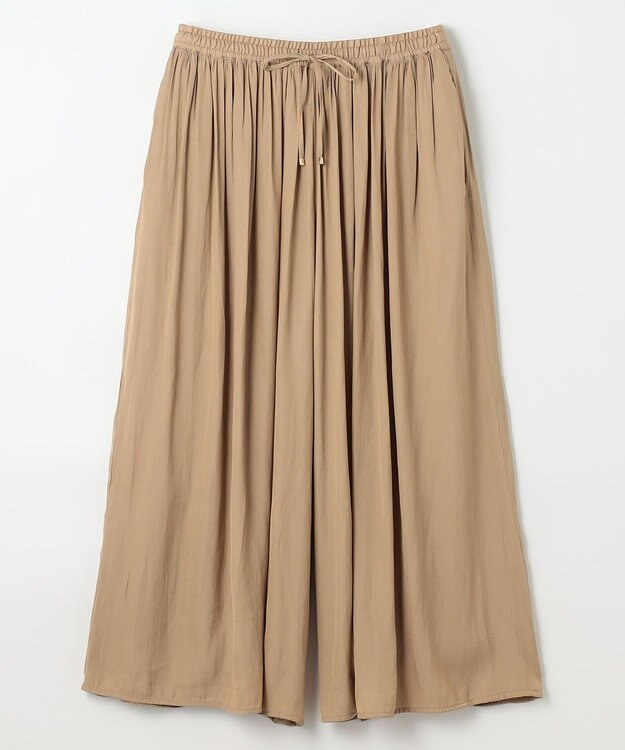 ANY 【ウエストゴム】リラックススカーチョ キャメル